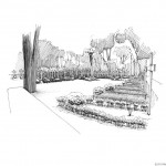 Illustrations jardins nantais - Jardin des Oblates - Le cimetière